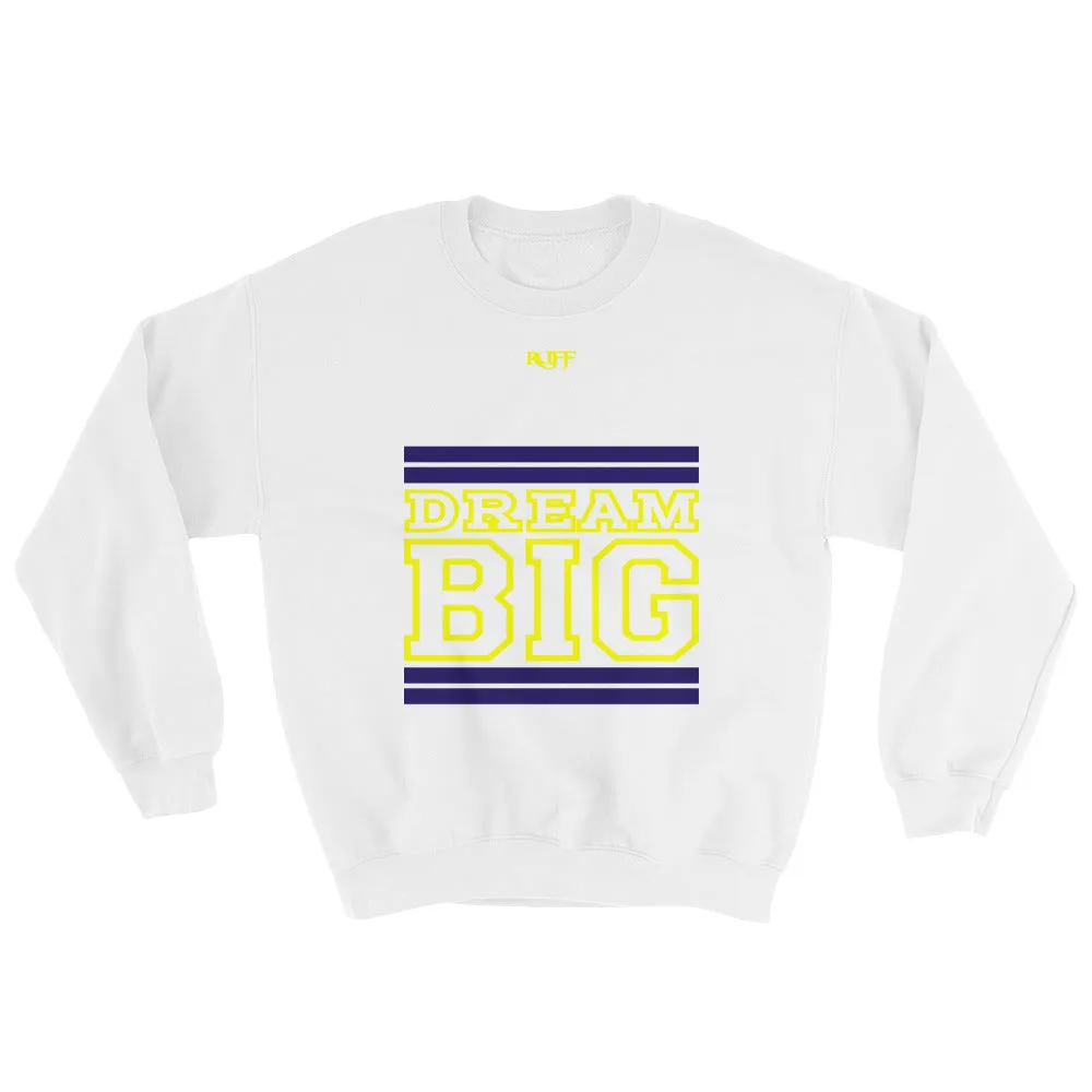 White Navy Blue and Yellow Sweatshirt
