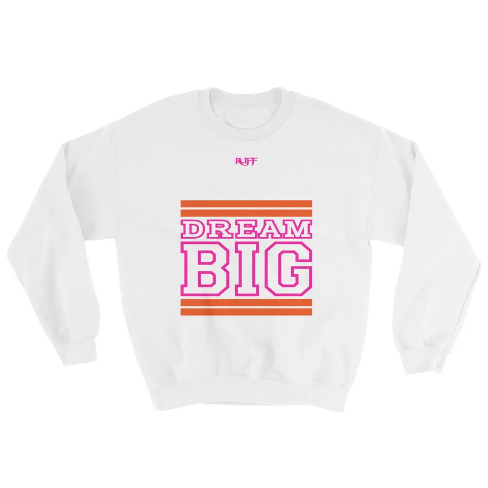 White Orange and Pink Sweatshirt