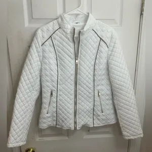 White Quilted Women's Jacket