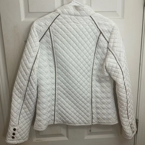 White Quilted Women's Jacket