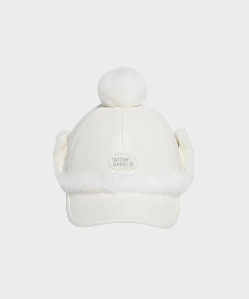 WideAngle: Co Fur Winter Cap L - Off-White