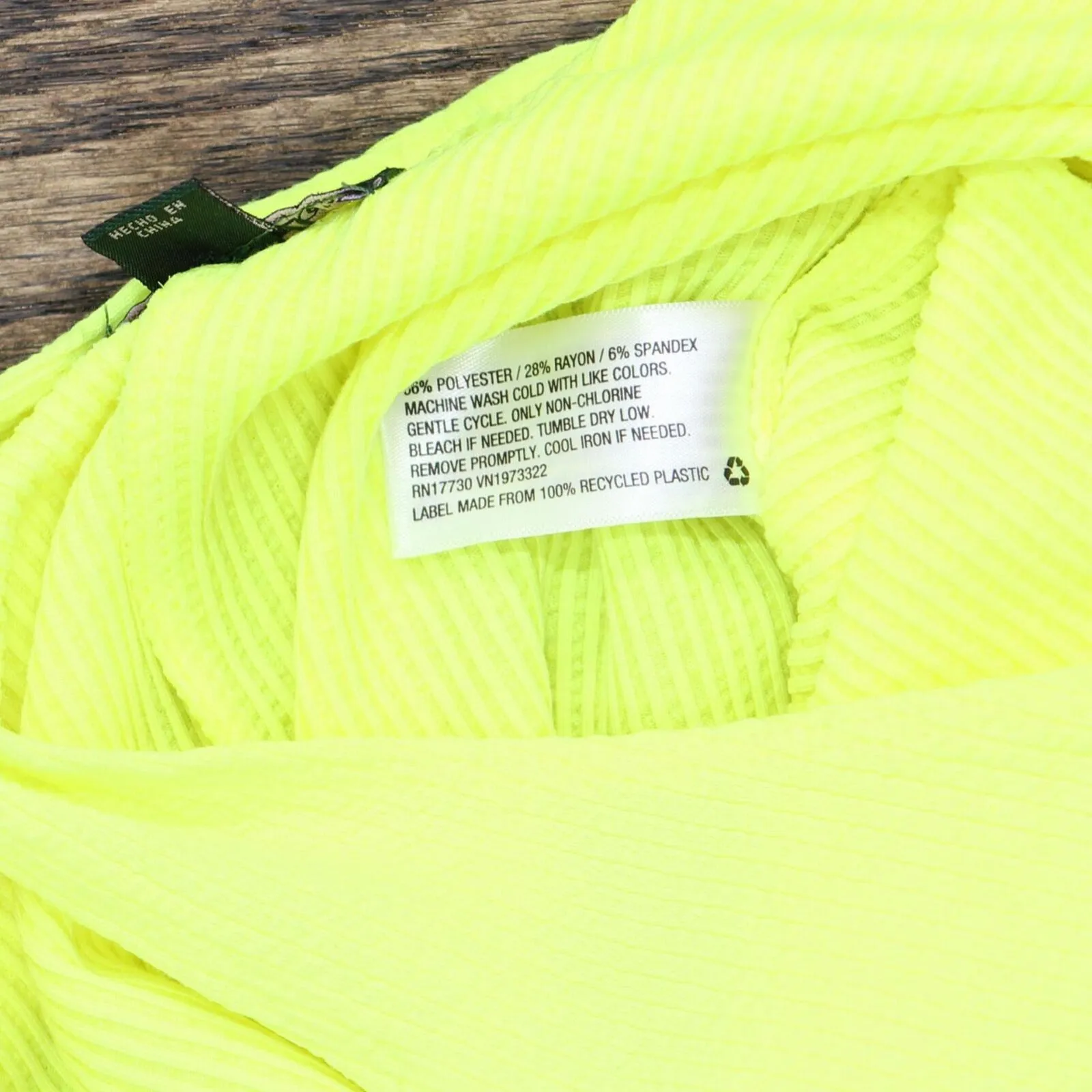 Wild Fable Women's Textured Knit Versatile Tank Bodysuit 84660639 Neon Yellow S