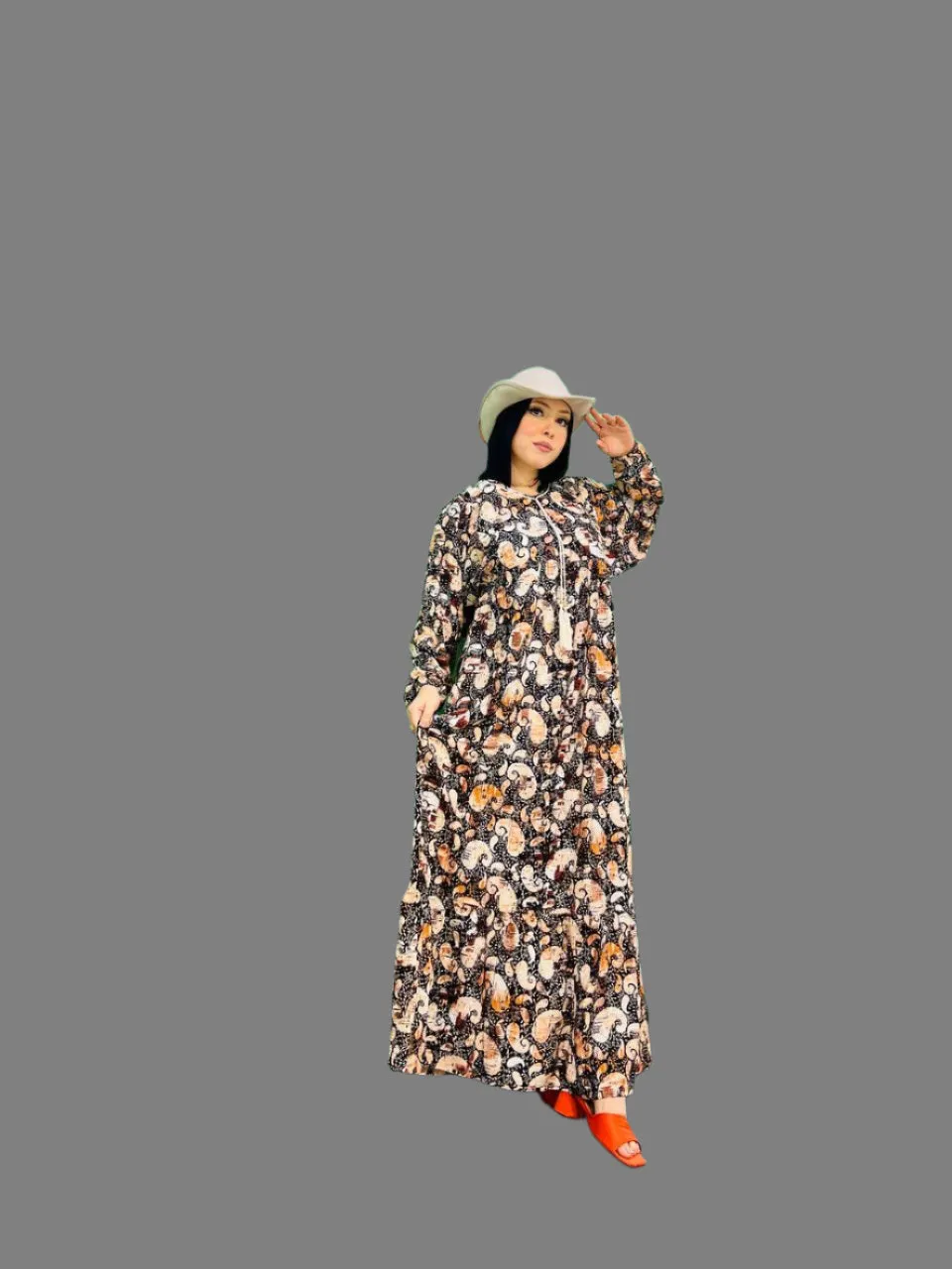 Women's Abaya with Viscose Strap