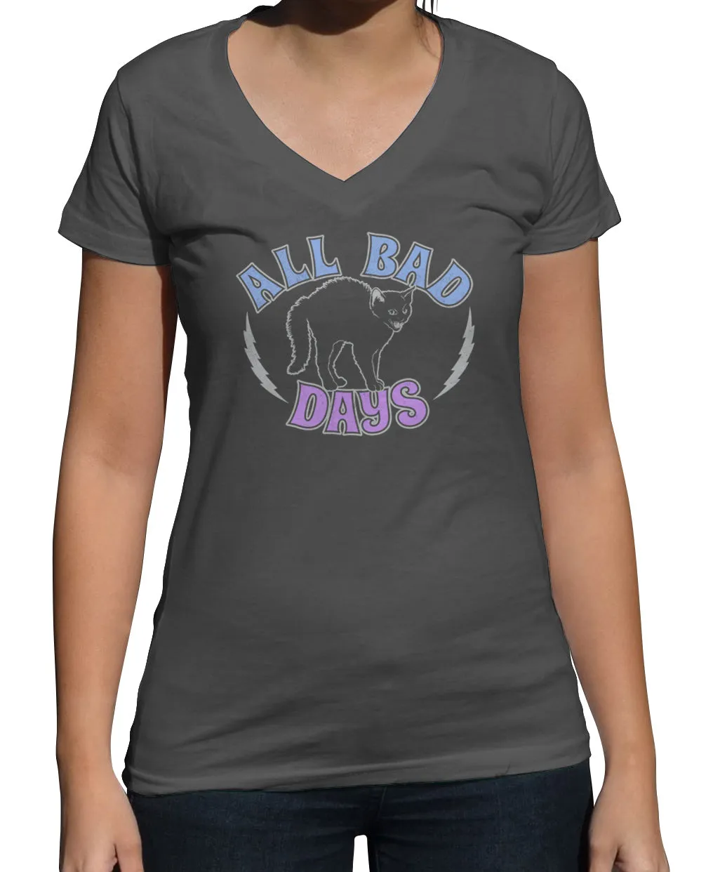 Women's All Bad Days Vneck T-Shirt
