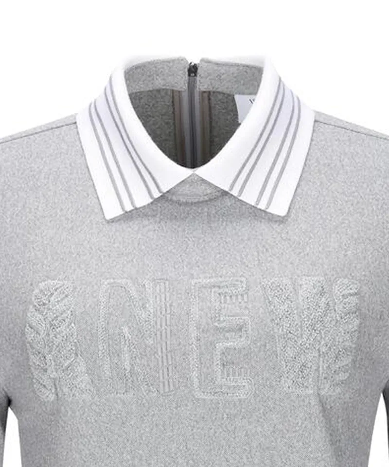 Women's Boucle Embo Logo L/TS - Mellange Gray