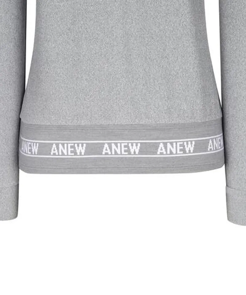 Women's Boucle Embo Logo L/TS - Mellange Gray