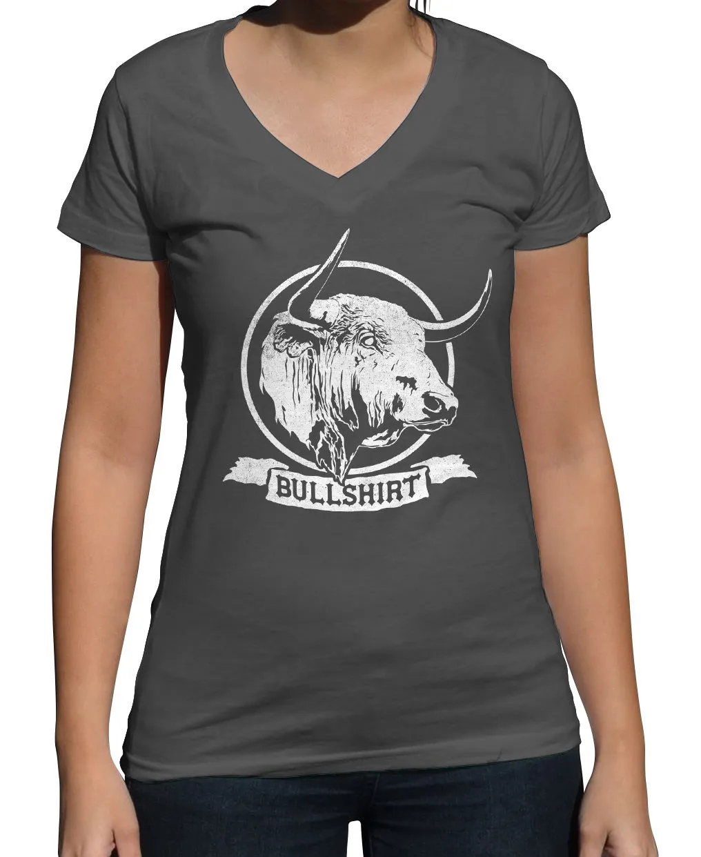 Women's Bull Shirt Vneck T-Shirt