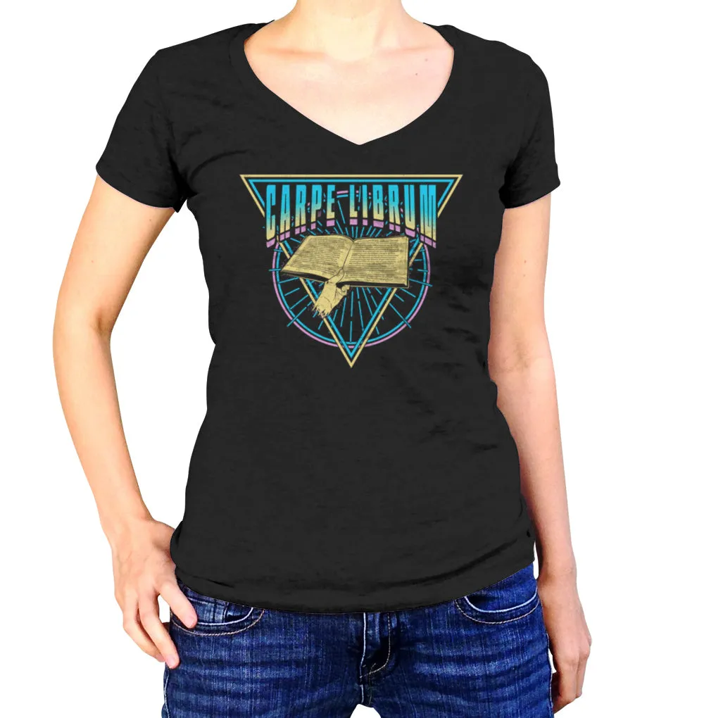 Women's Carpe Librum Vneck T-Shirt