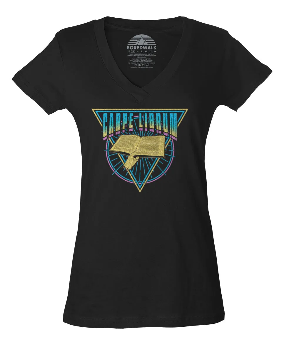 Women's Carpe Librum Vneck T-Shirt