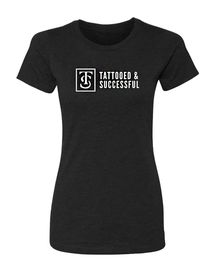 Women's Core T-Shirt - Black w/ White