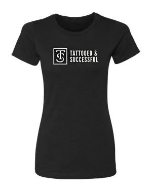 Women's Core T-Shirt - Black w/ White