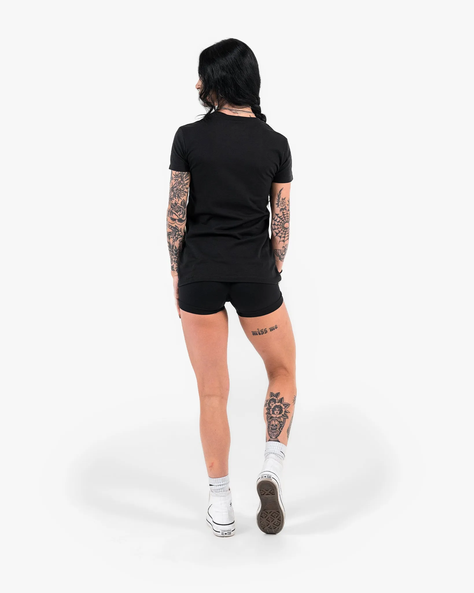 Women's Core T-Shirt - Black w/ White
