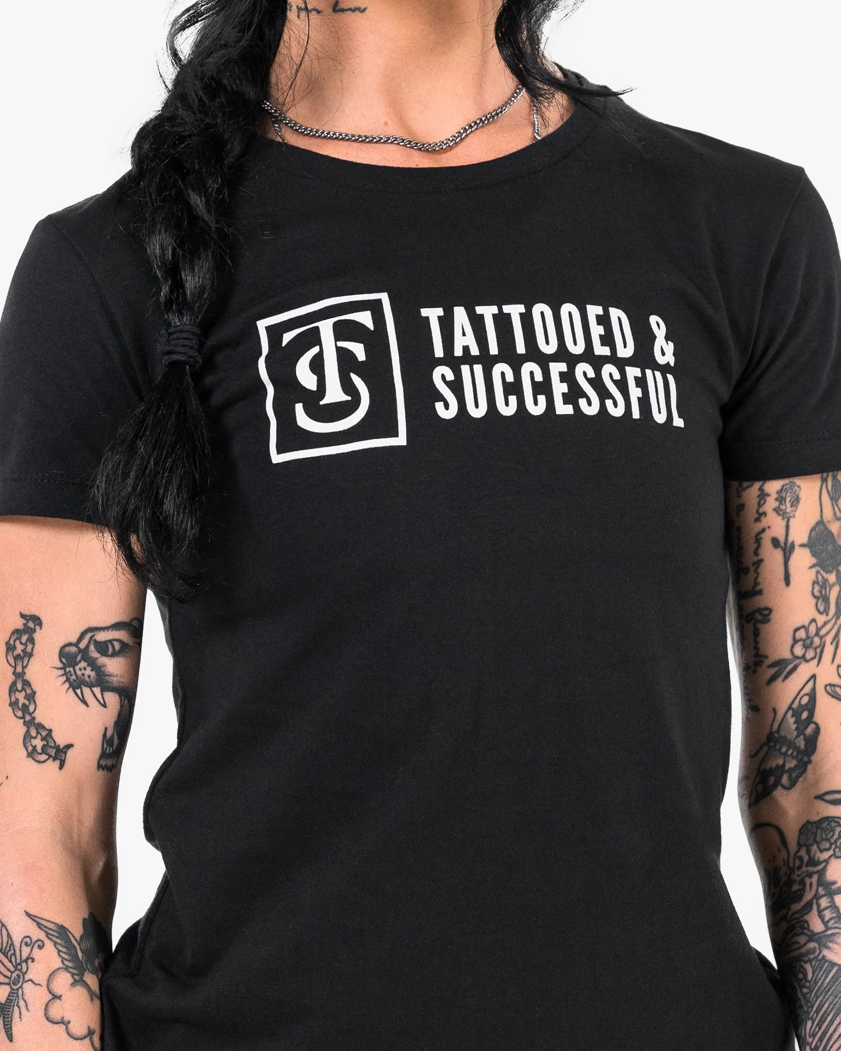 Women's Core T-Shirt - Black w/ White