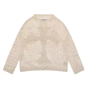 Women's Cross Hollow Sweater