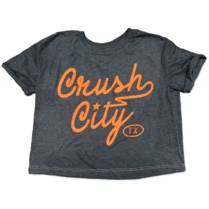WOMEN'S - Crush Script | Vintage Navy Retro Crop