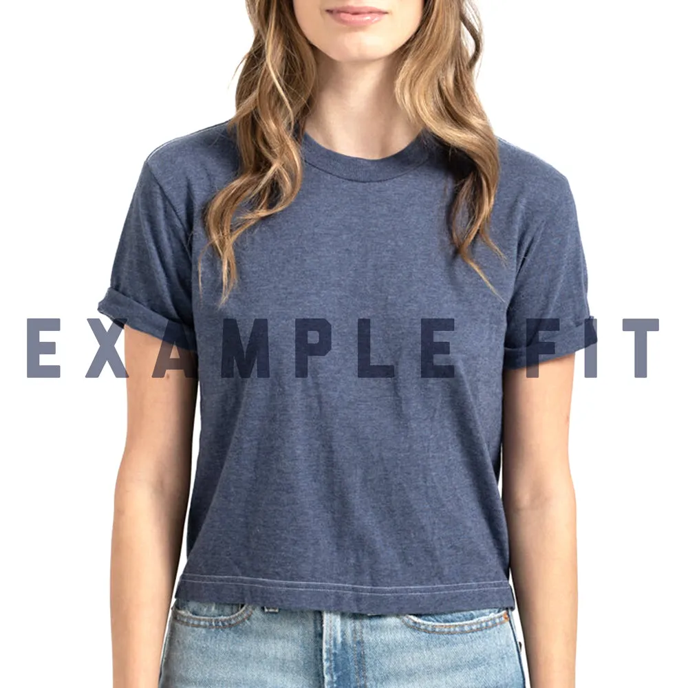 WOMEN'S - Crush Script | Vintage Navy Retro Crop