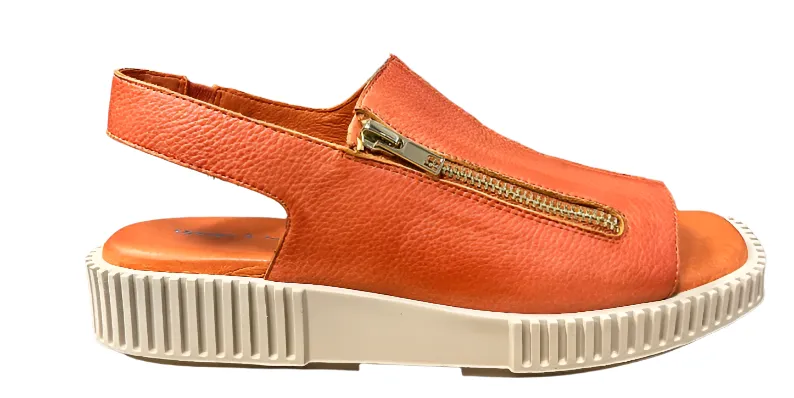 WOMEN'S DJANGO & JULIETTE INGLISH SANDAL | ORANGE TUMBLED LEATHER / ALMOND SOLE