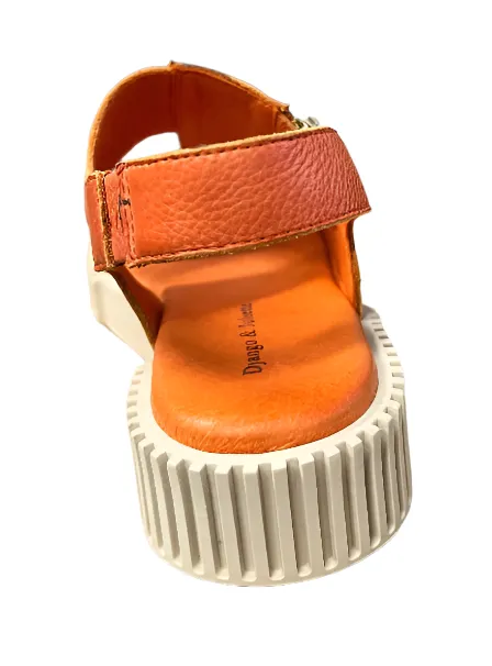 WOMEN'S DJANGO & JULIETTE INGLISH SANDAL | ORANGE TUMBLED LEATHER / ALMOND SOLE