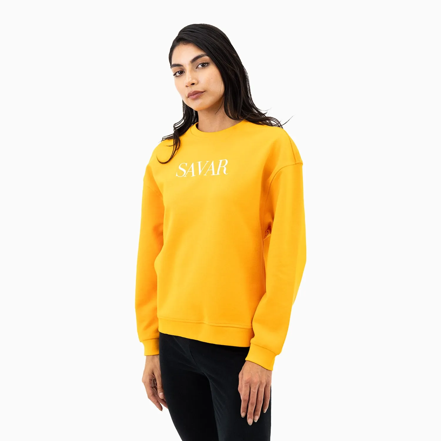 Women's Embroidery Crew Neck Sweatshirt