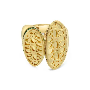 Women's Fancy big look ring in 14K