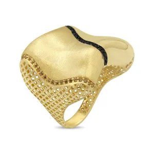 Women's Fancy big look ring in 14K