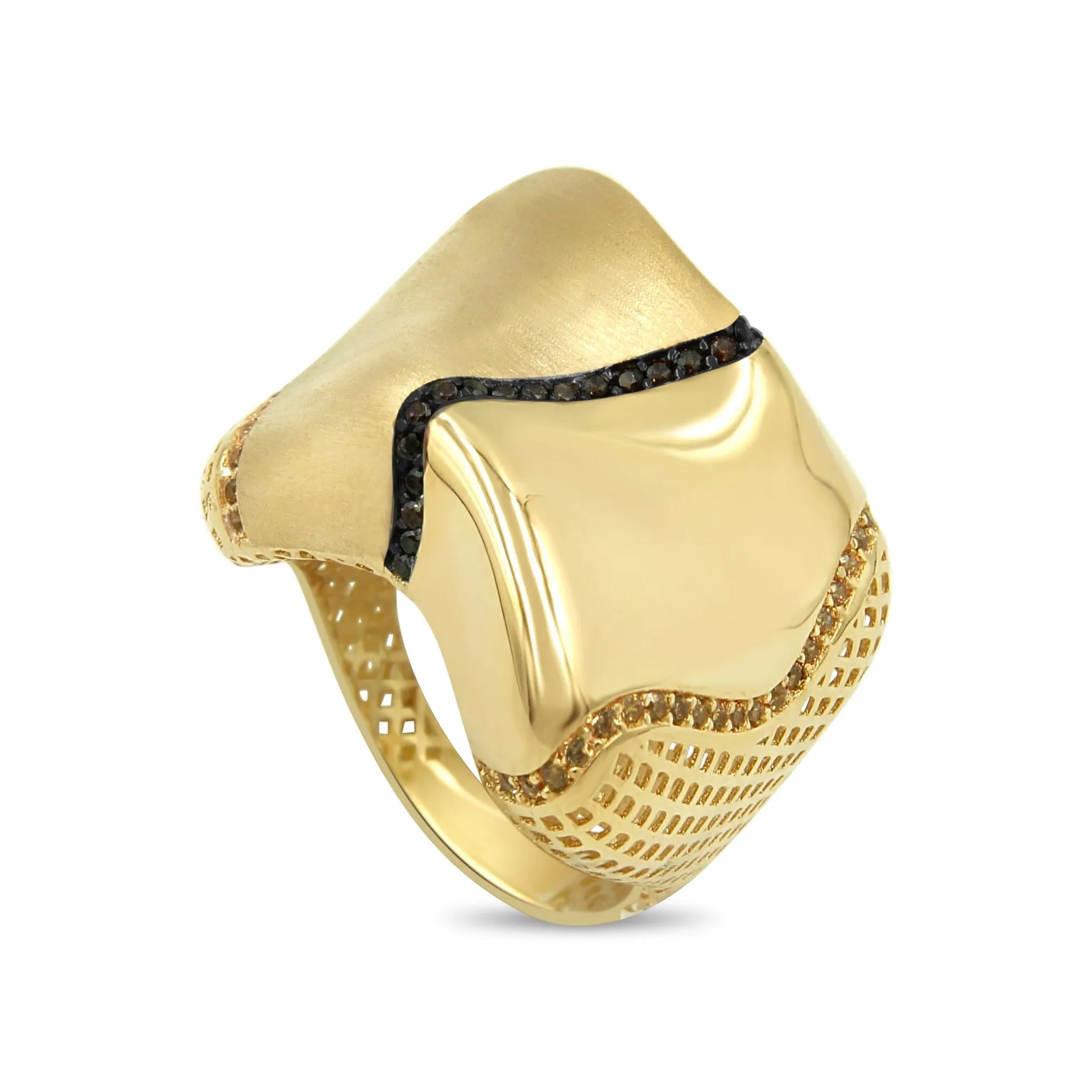 Women's Fancy big look ring in 14K