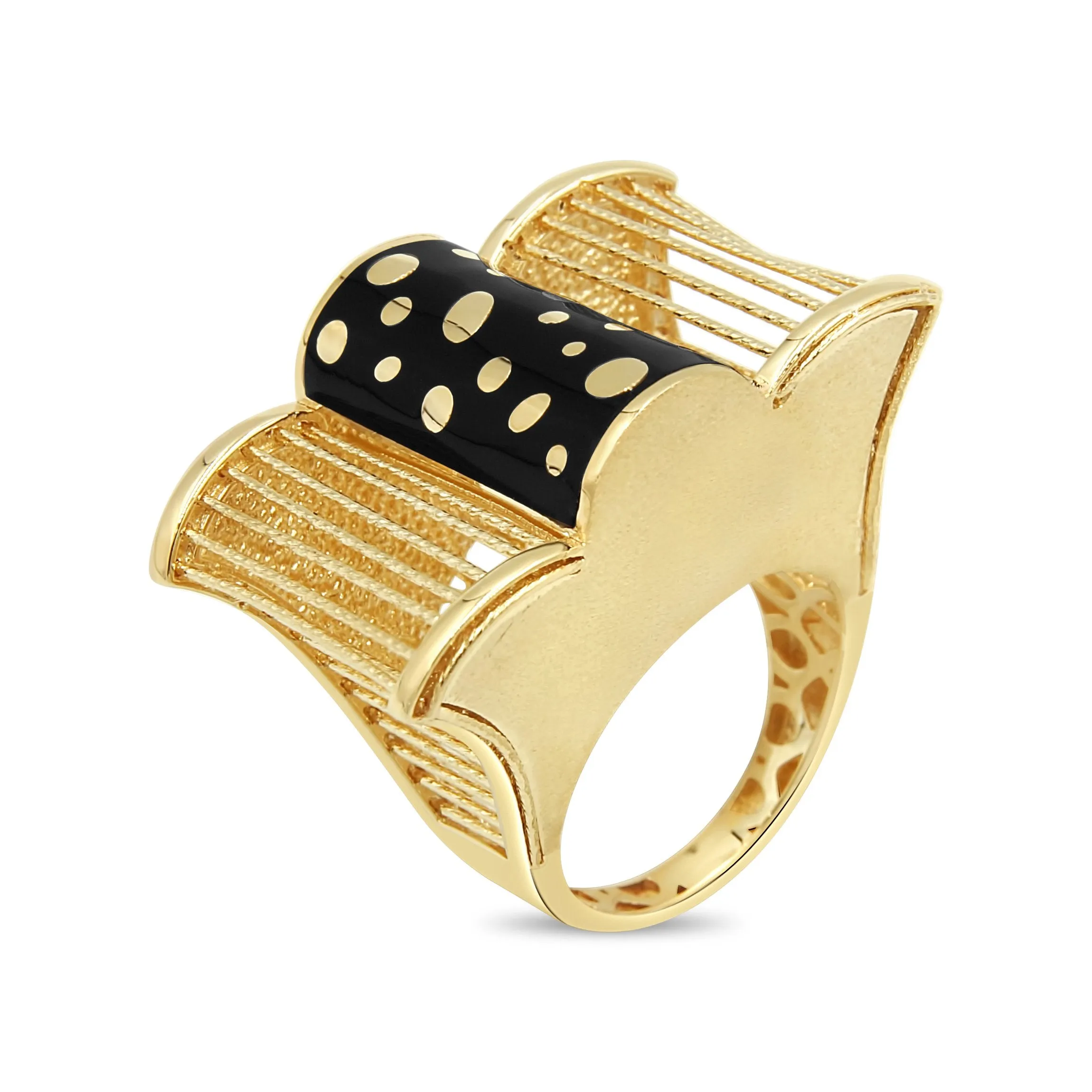 Women's Fancy big look ring in 14K