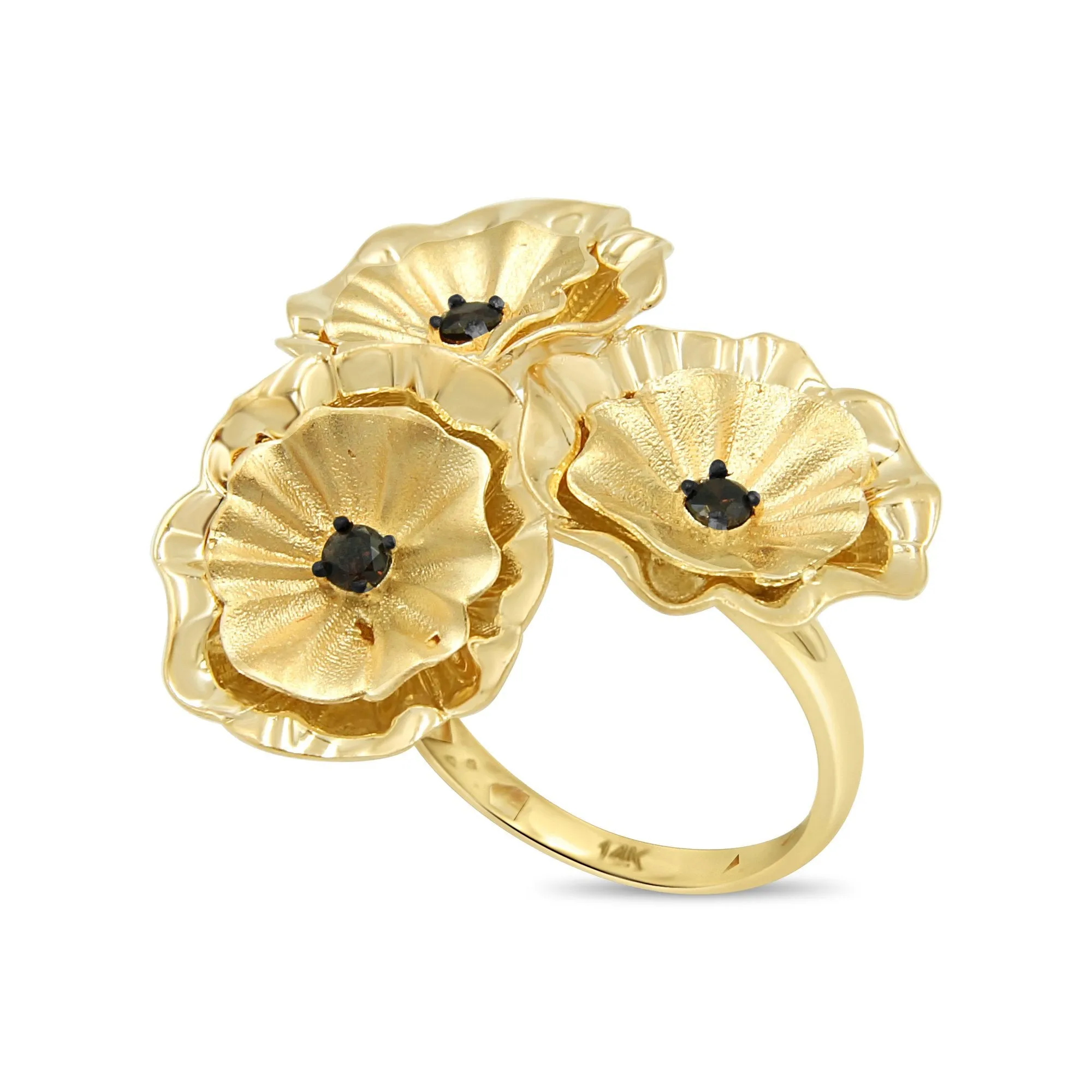 Women's Fancy big look ring in 14K