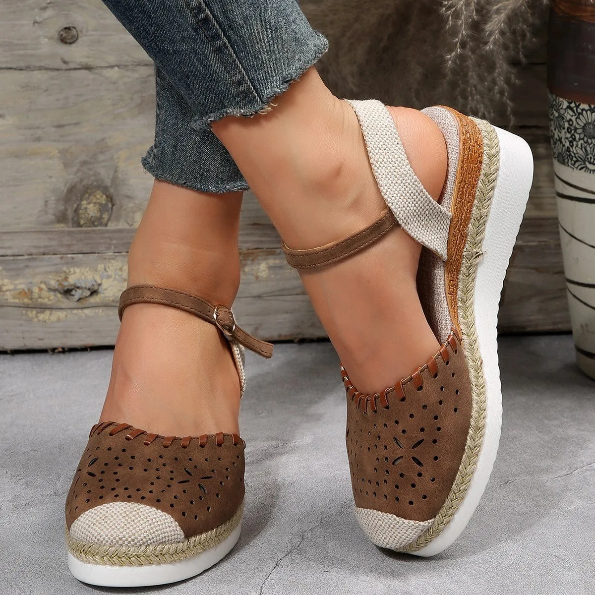 Women's Fashion Platform Casual Wedge Sandals