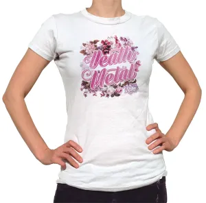 Women's Funny Floral Death Metal T-Shirt