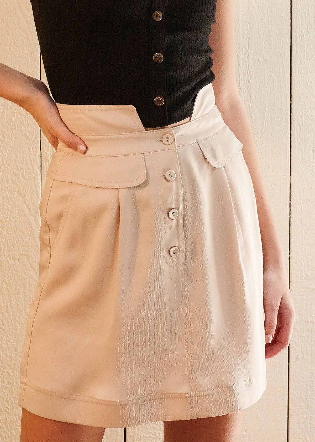 Women's High Waisted Utility Skirt