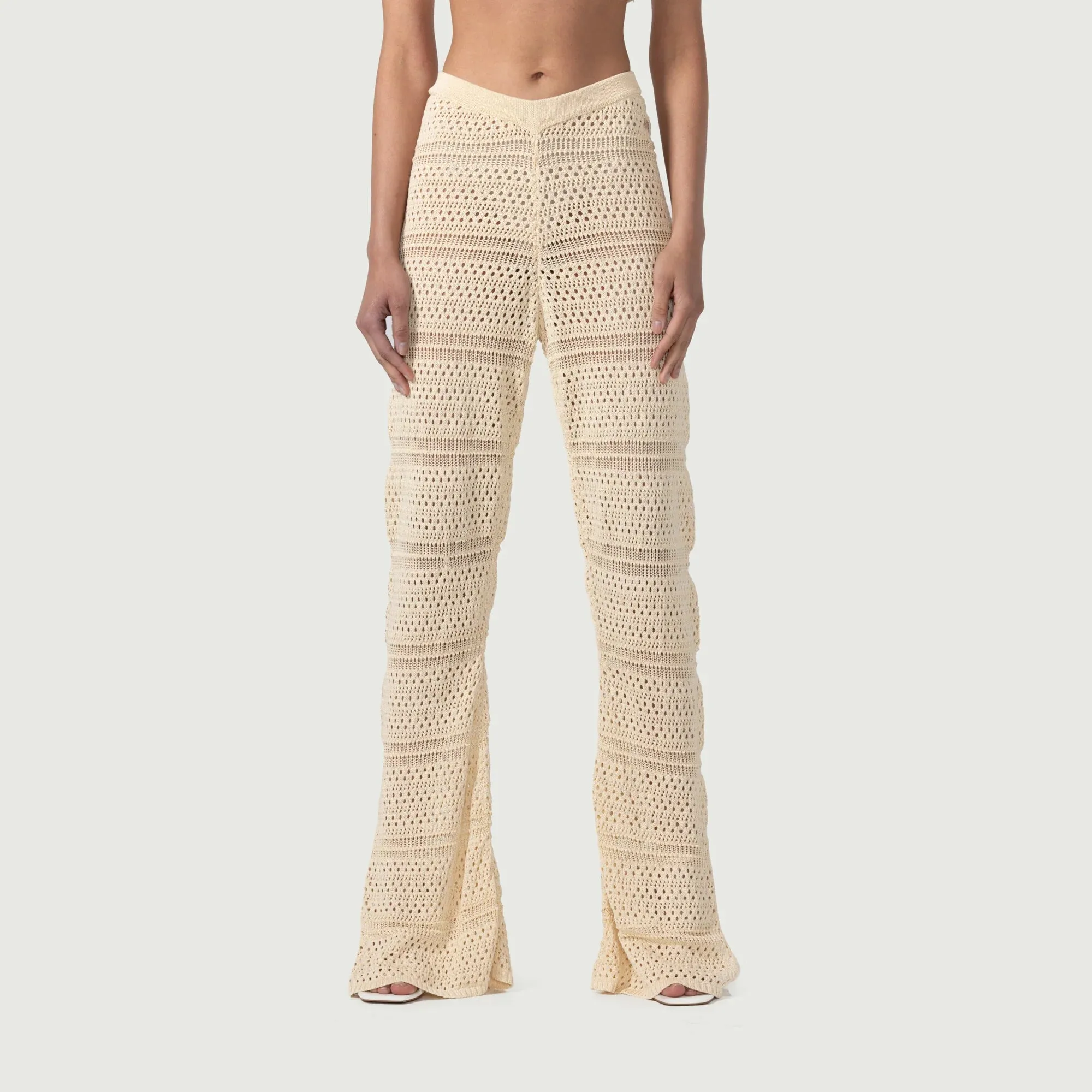 Women's Honor The Gift Crochet Pants 'Cream'