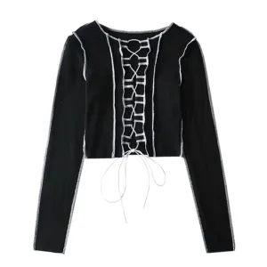 Women's Hot Girl Strap Design Long Sleeves