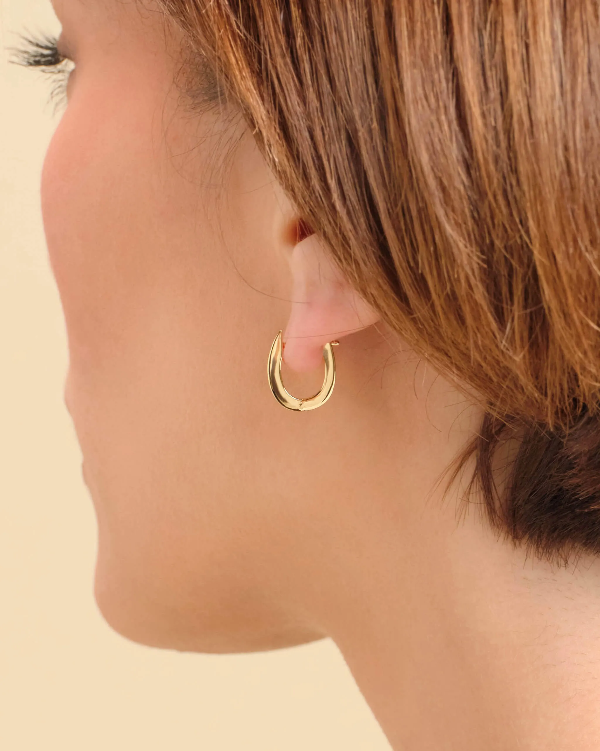 Women's Huggie Earrings - Gold