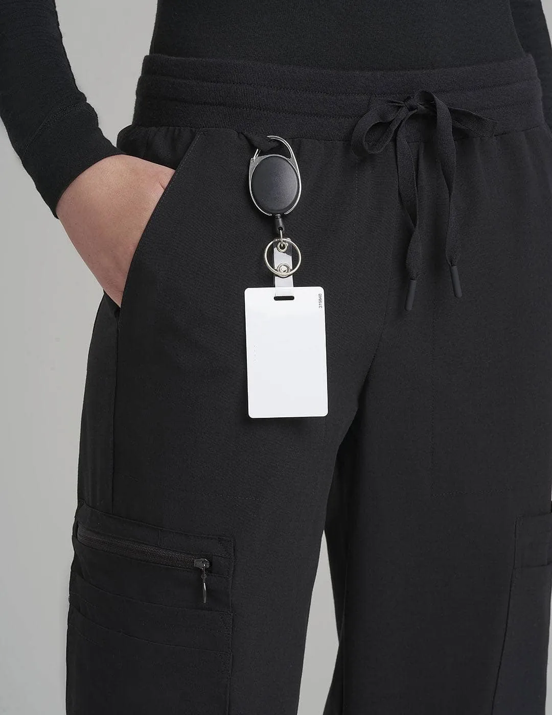 Womens Jogger Scrub Pants - Black