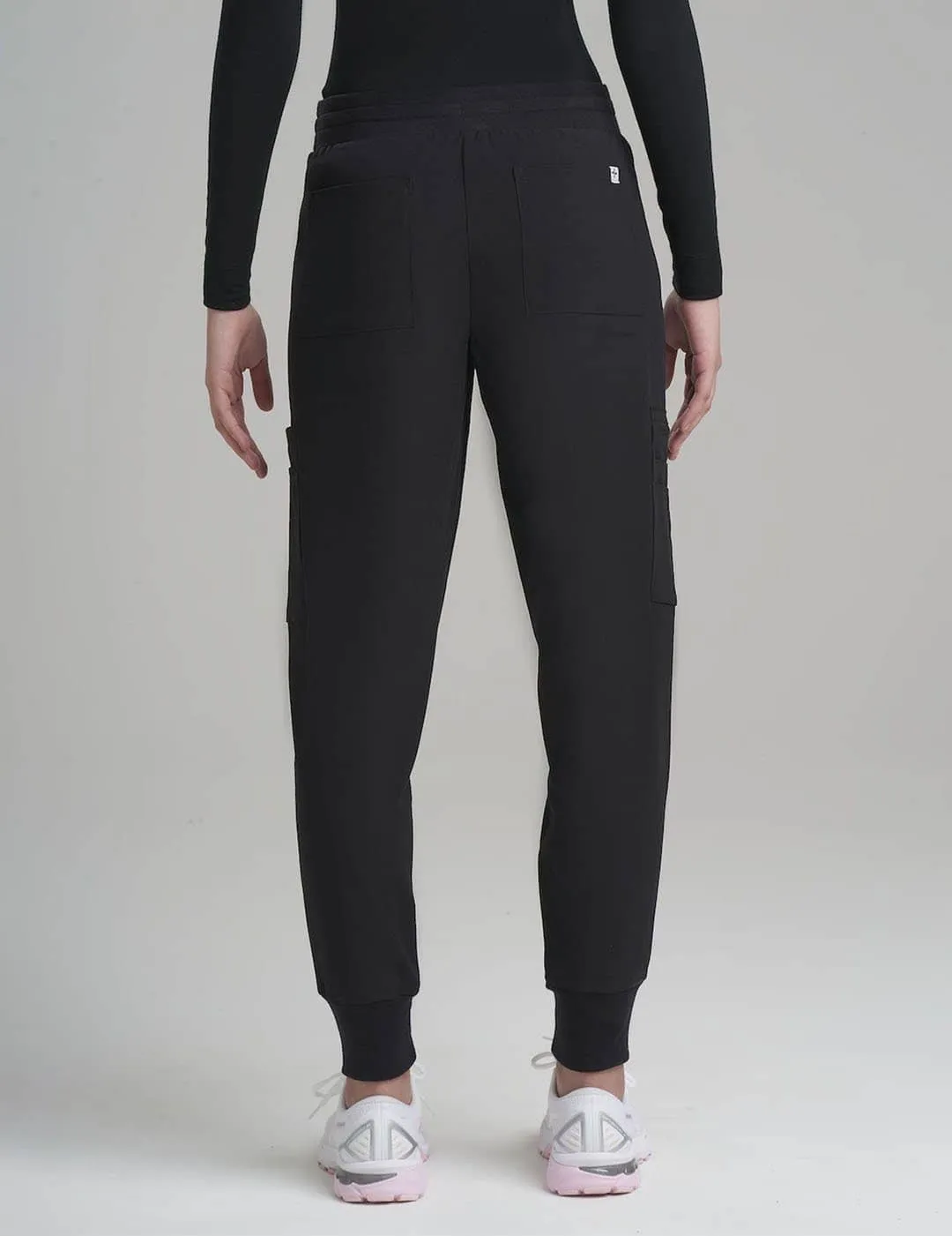 Womens Jogger Scrub Pants - Black