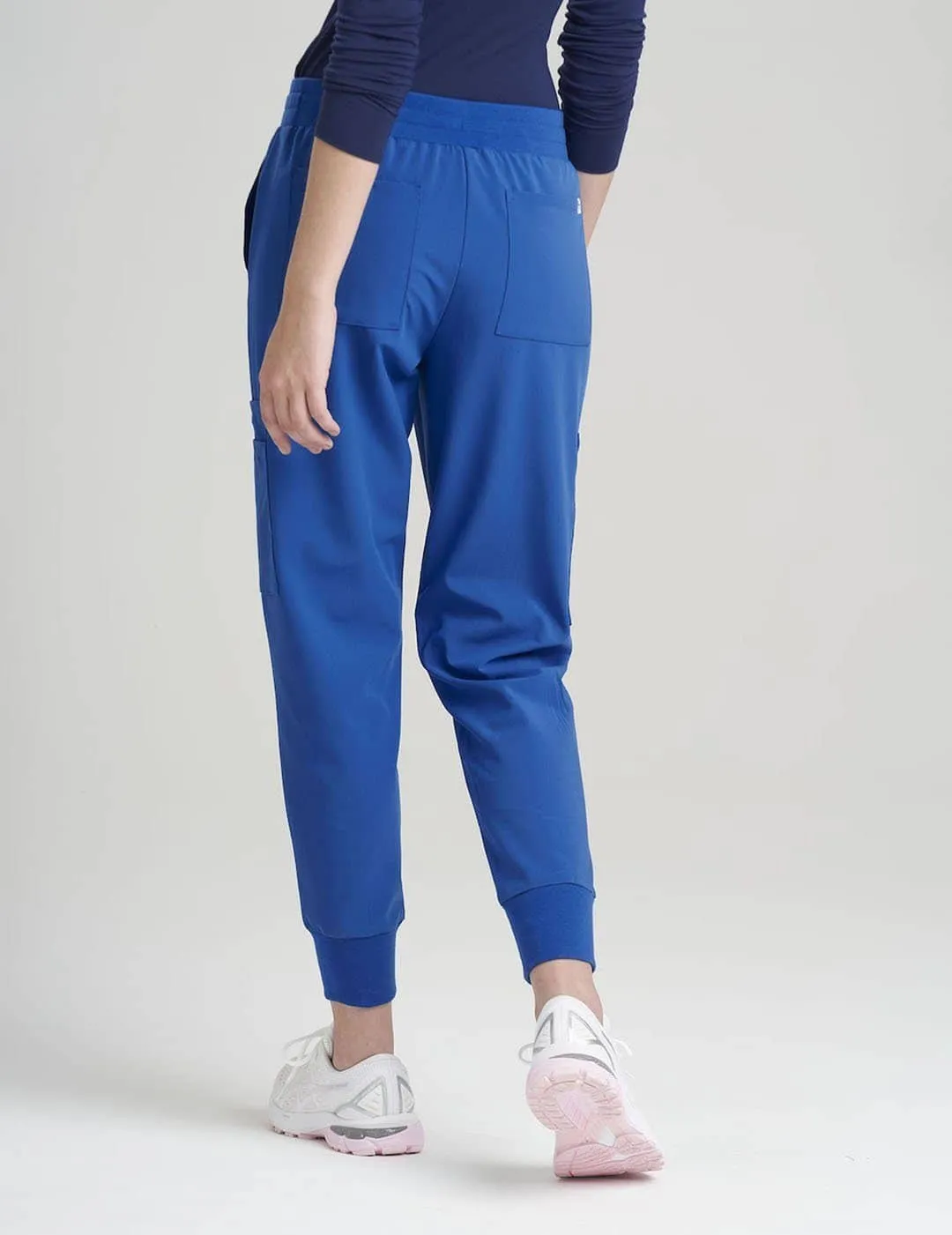 Womens Jogger Scrub Pants - Royal Blue