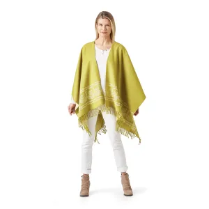 Women's Lime Shawl Ecuadorian Artisan-Made