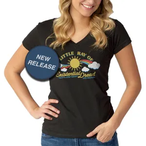 Women's Little Ray of Existential Dread Vneck T-Shirt