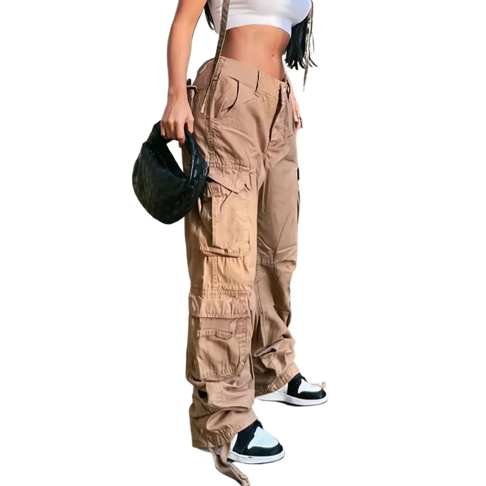 Women's Low Waist Versatile Cargo Pants