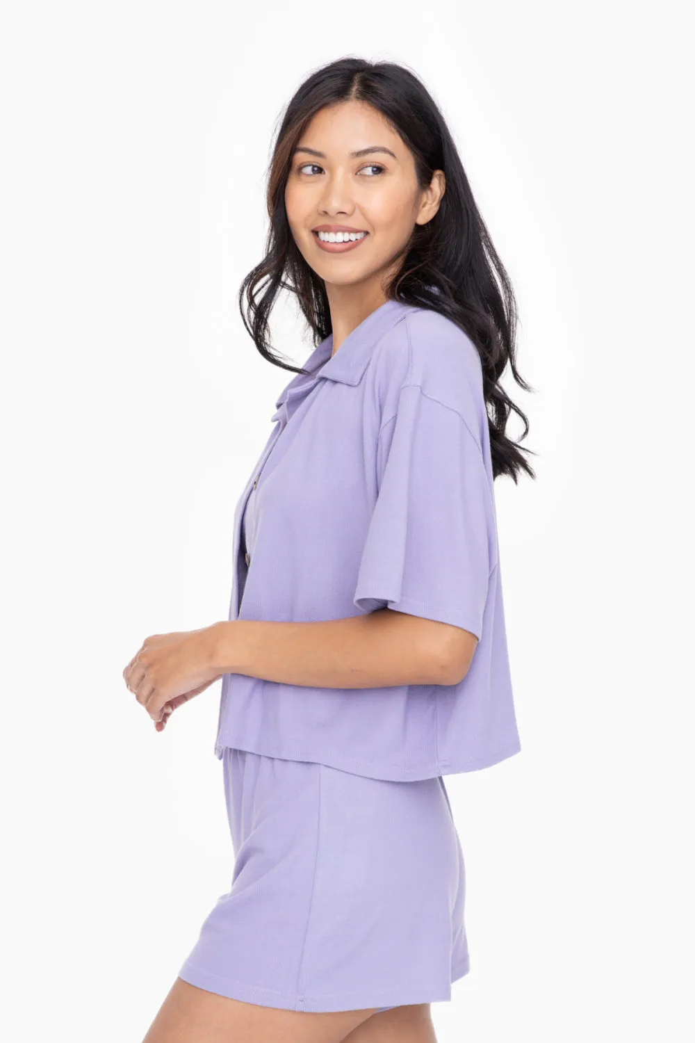 Women's Mono B | Three Piece Shorts Set | Purple