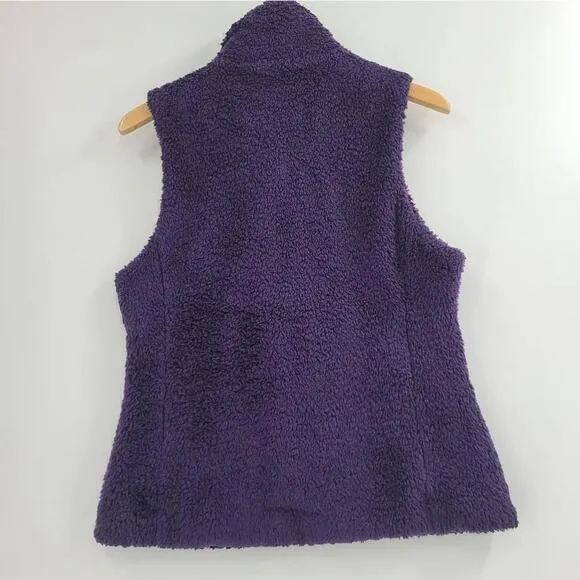 Women's Patagonia Purple Sherpa Vest Size M