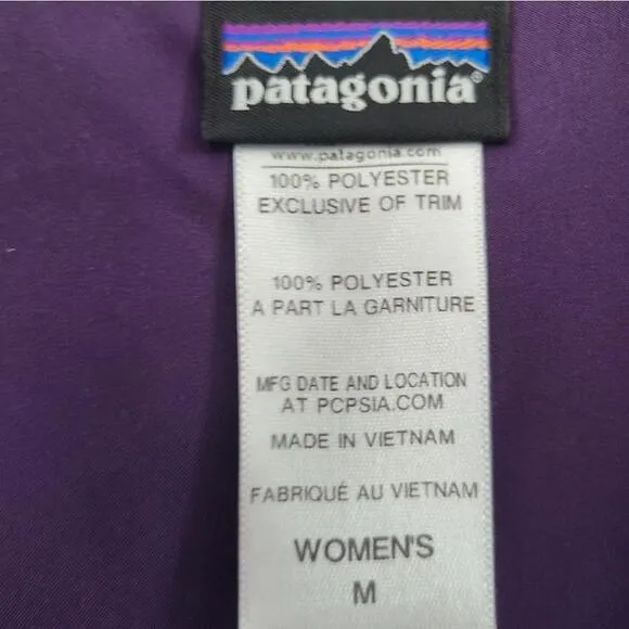 Women's Patagonia Purple Sherpa Vest Size M