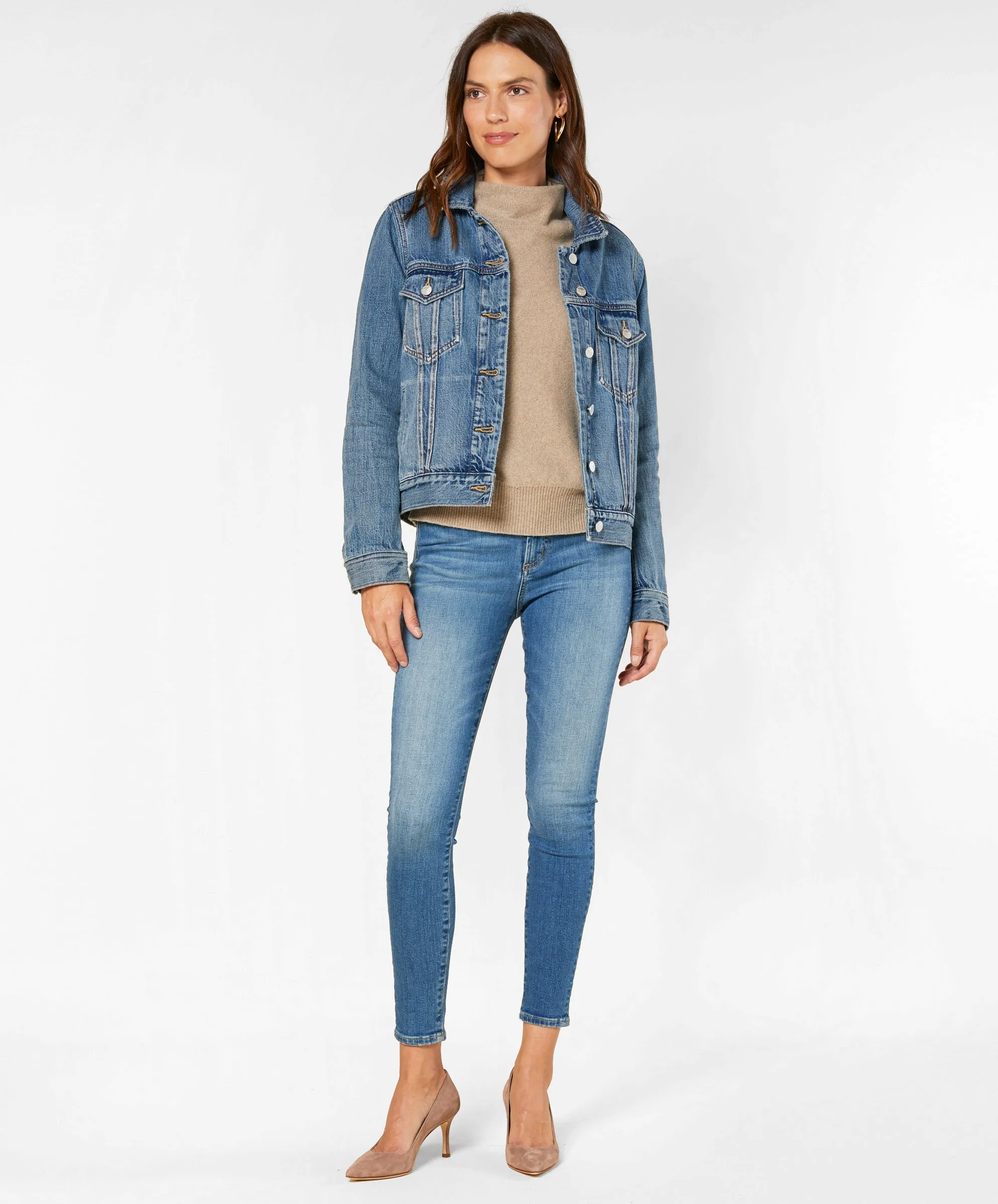 Women's Peacenik Denim Trucker - Outerworn