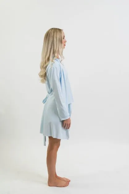 Women's Pima Cotton Cardigan | Lt Blue