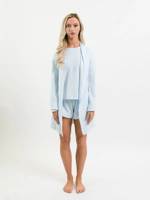 Women's Pima Cotton Cardigan | Lt Blue