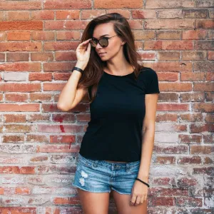 Women's Plain T-Shirt Black