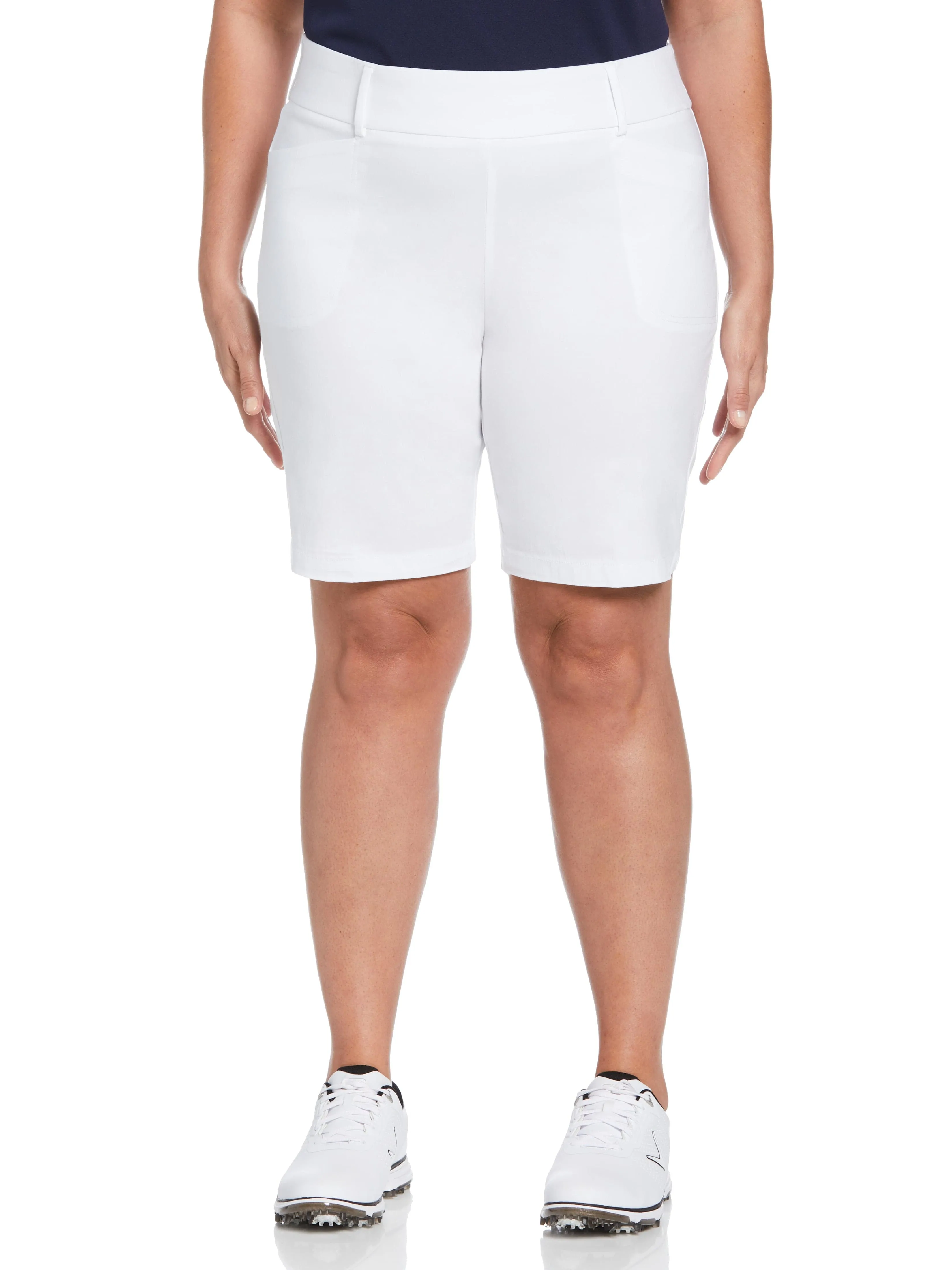 Womens Plus 9.5" Stretch Tech Golf Short