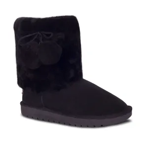 Women's Pom Pom Sheepskin Boots