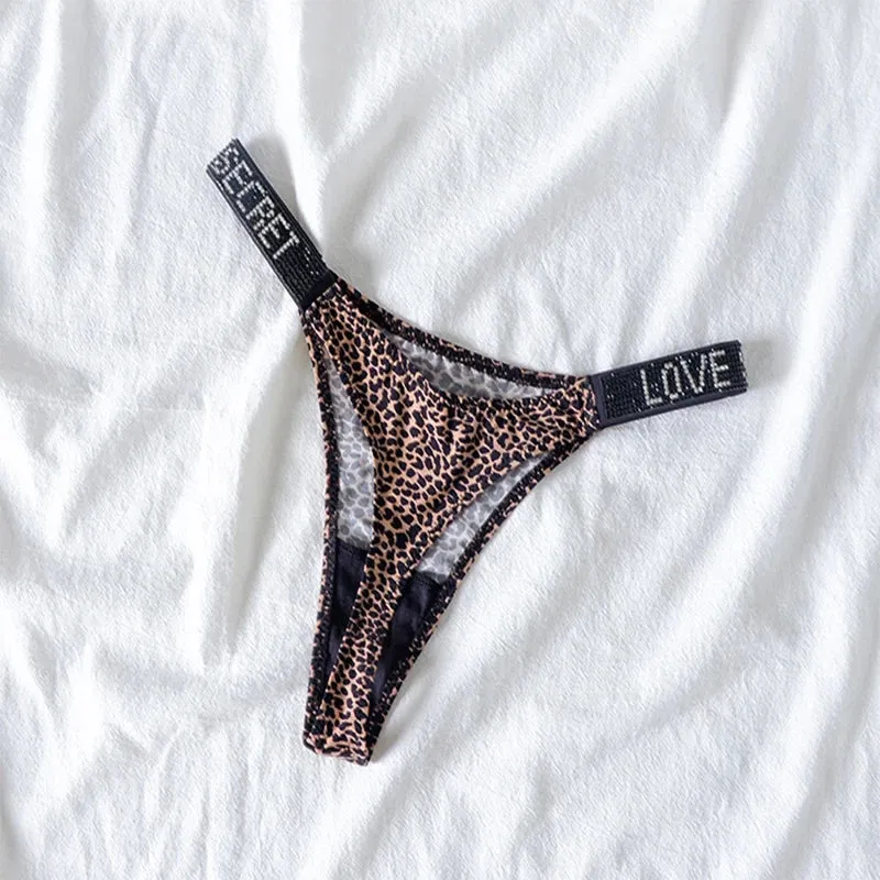 Women's Rhinestone Shiny Panties